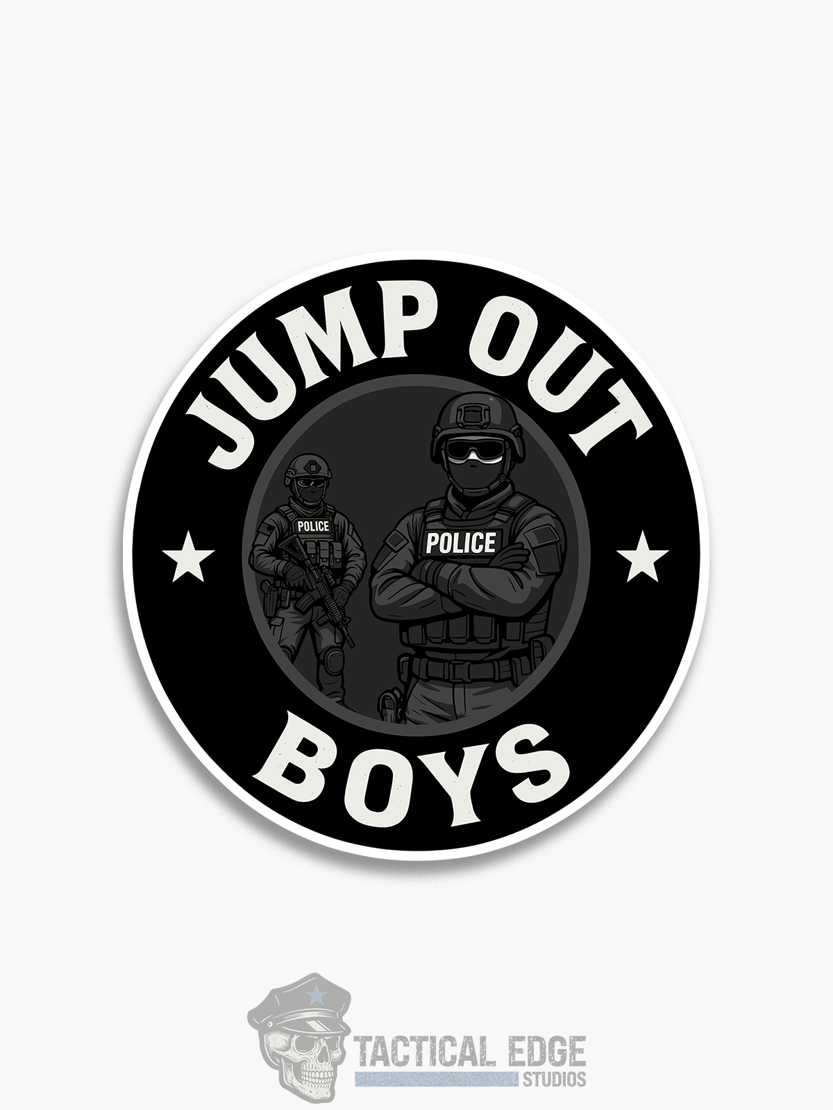 Jump Out Boys (Police) Sticker